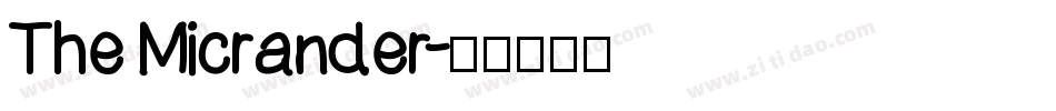 The Micrander字体转换